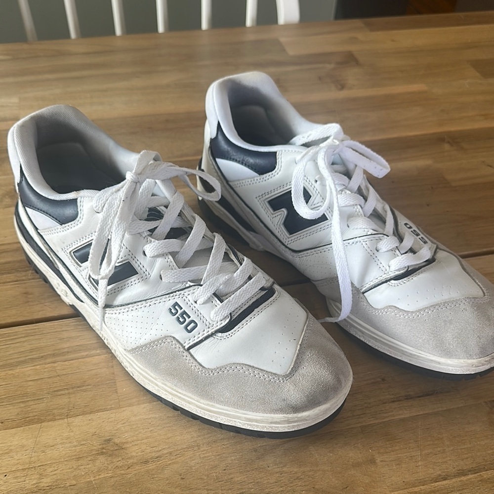NEW BALANCE 550 navy blue sneakers - Picture 5 of 16